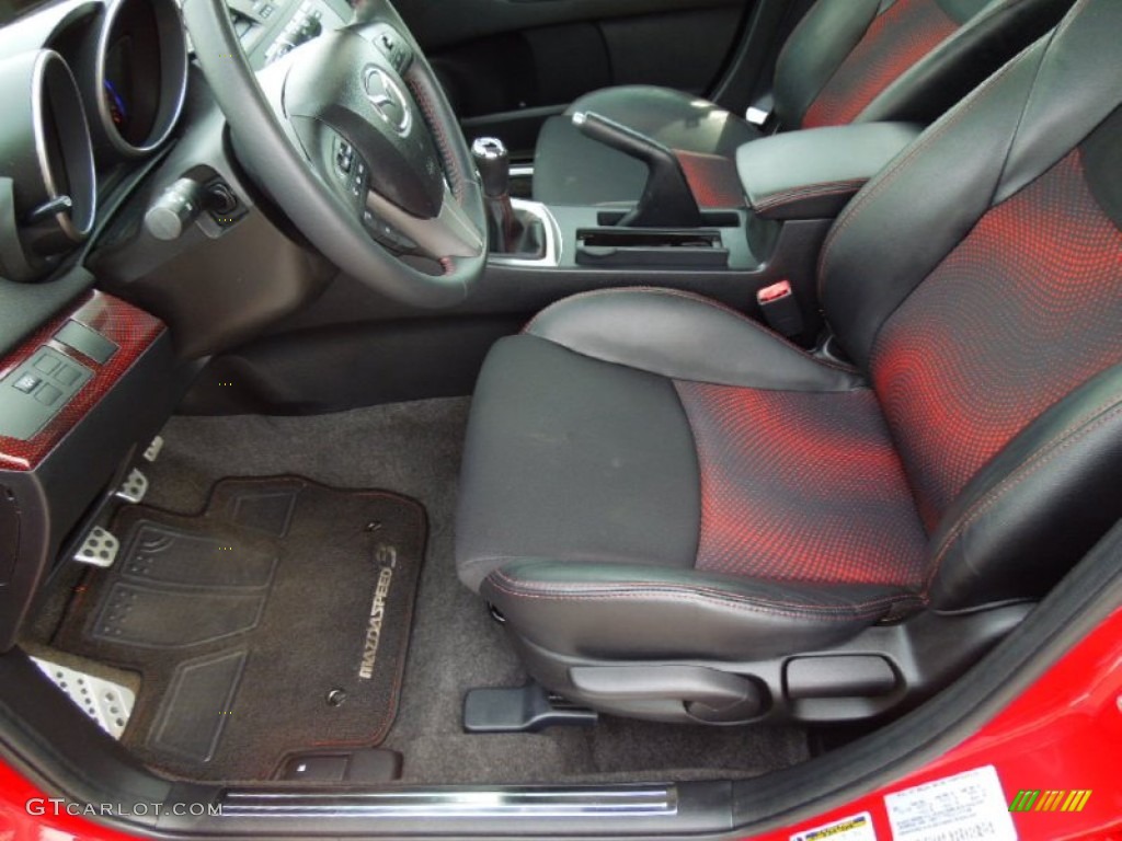 Black/Red Interior 2010 Mazda MAZDA3 MAZDASPEED3 Sport 5 Door Photo #65183346