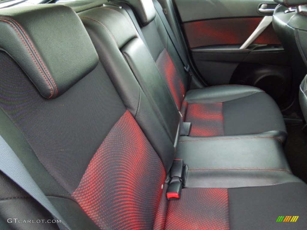 Black/Red Interior 2010 Mazda MAZDA3 MAZDASPEED3 Sport 5 Door Photo #65183385
