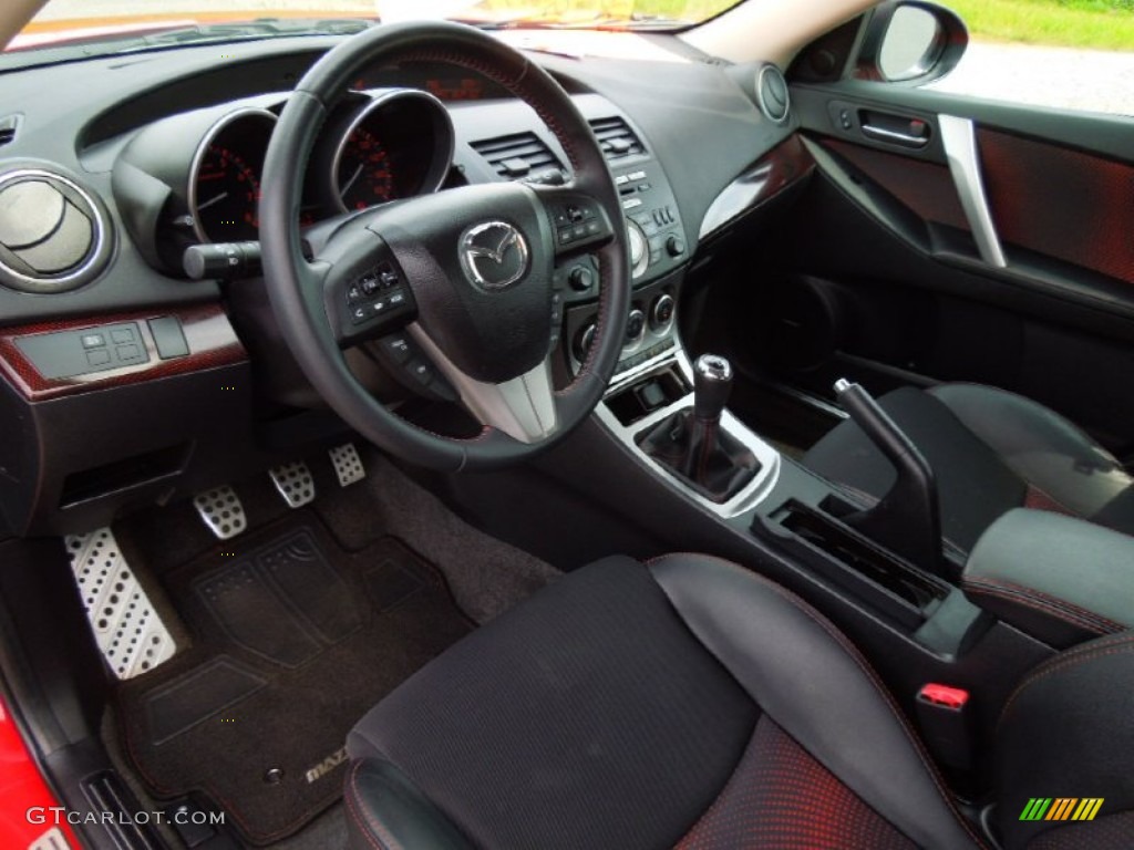 Black/Red Interior 2010 Mazda MAZDA3 MAZDASPEED3 Sport 5 Door Photo #65183403