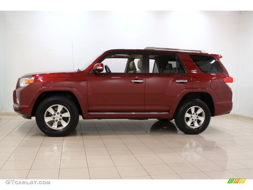 2010 4Runner SR5 4x4 - Salsa Red Pearl / Sand Beige photo #4