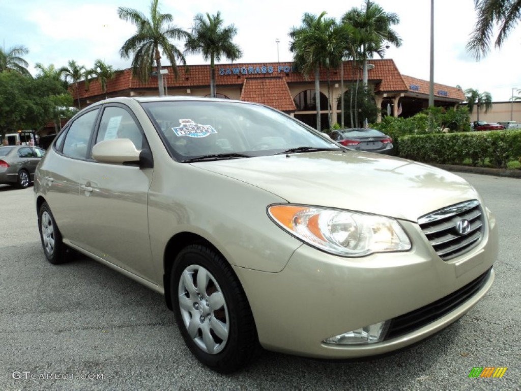 Laguna Sand Beige 2007 Hyundai Elantra GLS Sedan Exterior Photo #65185373