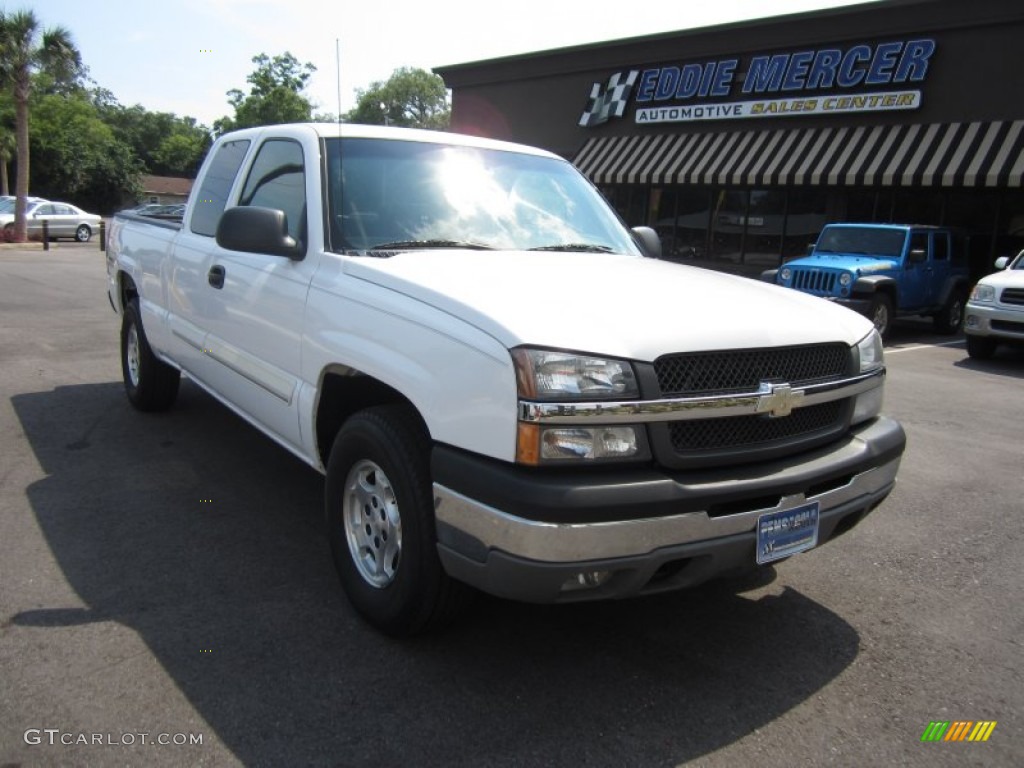 2003 Silverado 1500 Z71 Extended Cab 4x4 - Summit White / Dark Charcoal photo #1