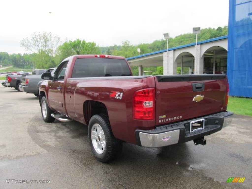 2008 Silverado 1500 LT Regular Cab 4x4 - Deep Ruby Metallic / Ebony photo #7