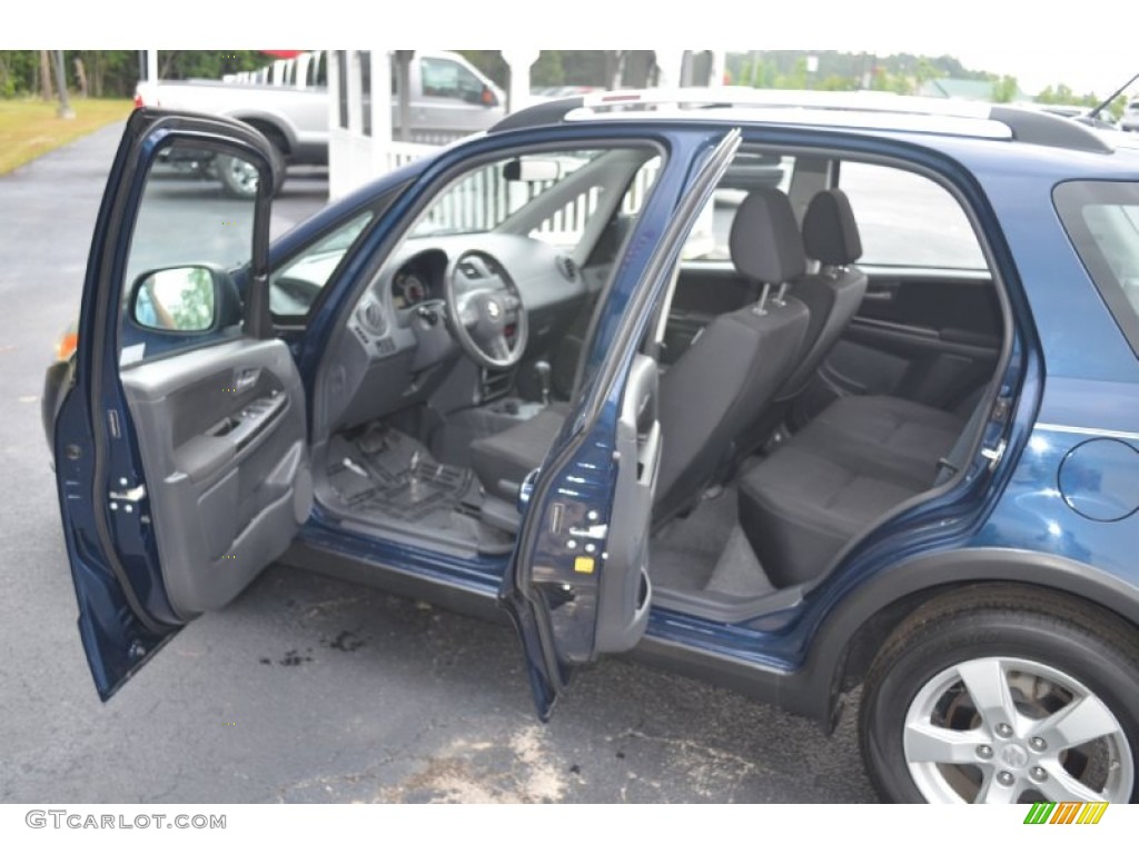 2010 SX4 Crossover Touring AWD - Deep Sea Blue Metallic / Black photo #11