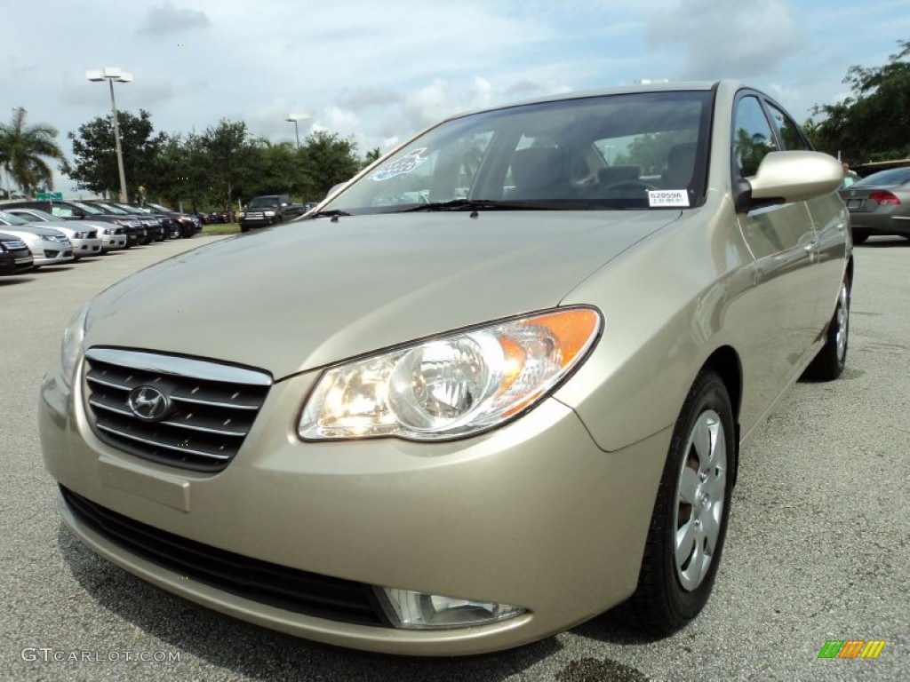 Laguna Sand Beige 2007 Hyundai Elantra GLS Sedan Exterior Photo #65187129