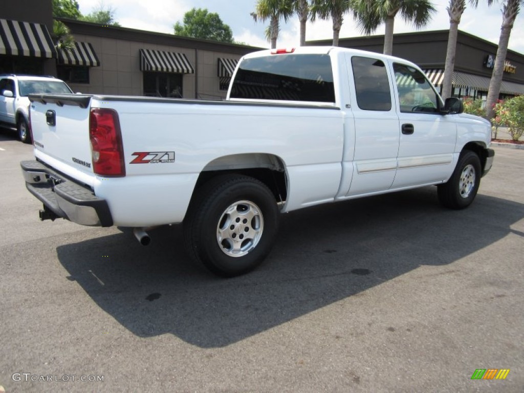 2003 Silverado 1500 Z71 Extended Cab 4x4 - Summit White / Dark Charcoal photo #6