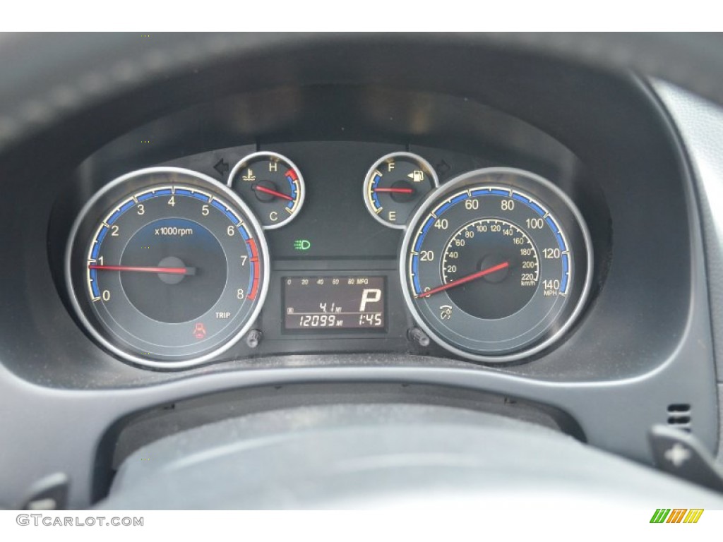 2010 SX4 Crossover Touring AWD - Deep Sea Blue Metallic / Black photo #22