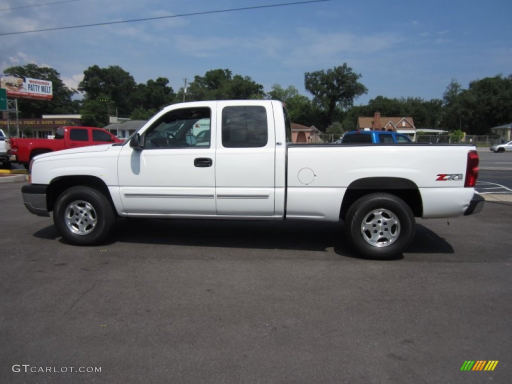 2003 Silverado 1500 Z71 Extended Cab 4x4 - Summit White / Dark Charcoal photo #11