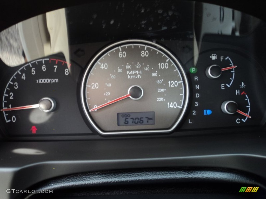 2007 Hyundai Elantra GLS Sedan Gauges Photo #65188362