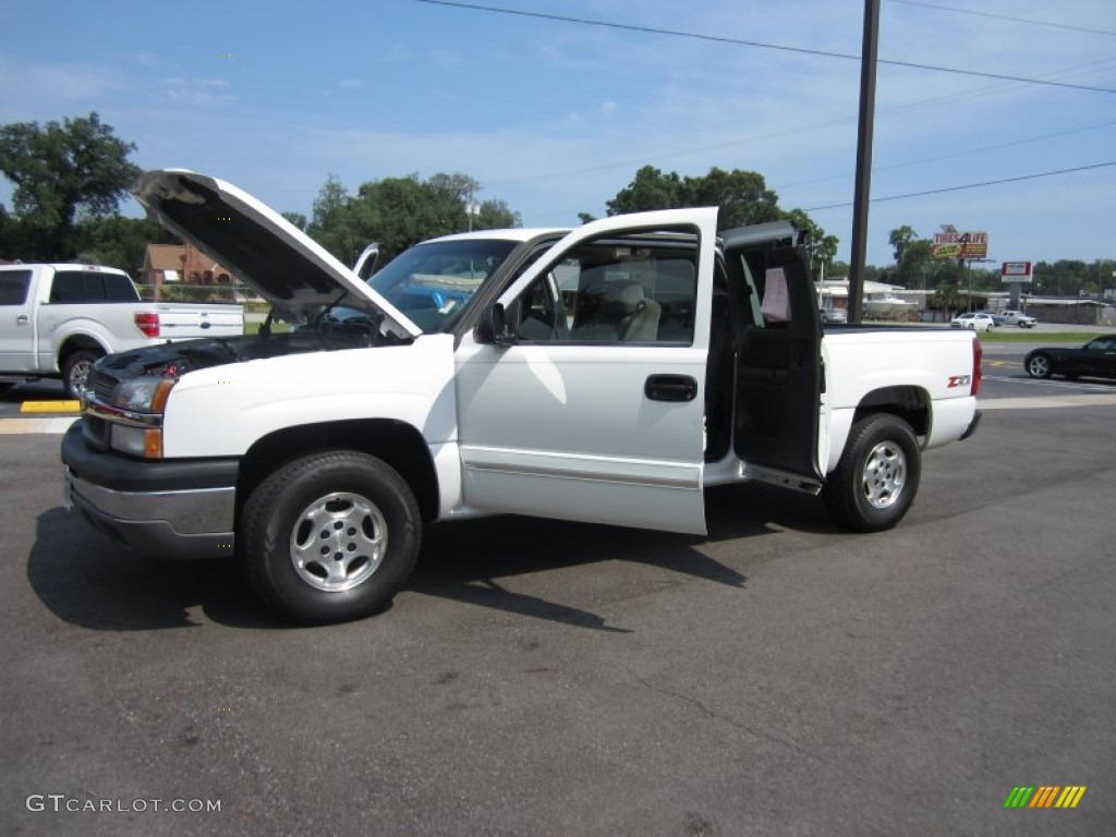 2003 Silverado 1500 Z71 Extended Cab 4x4 - Summit White / Dark Charcoal photo #25