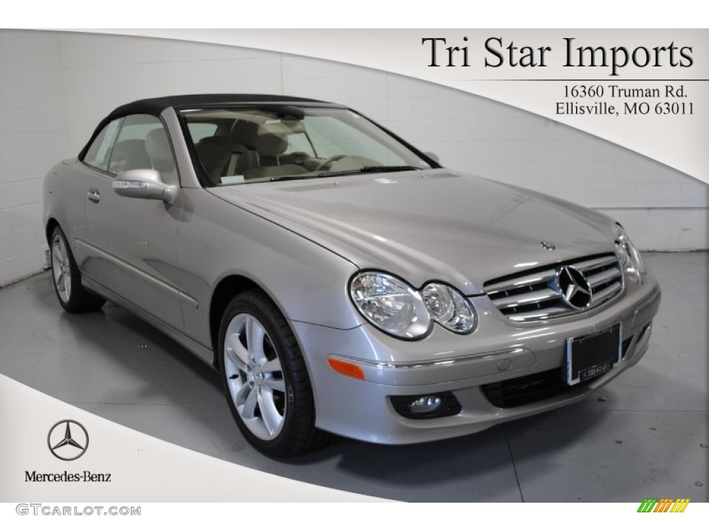 2006 CLK 350 Cabriolet - Pewter Metallic / Stone photo #1