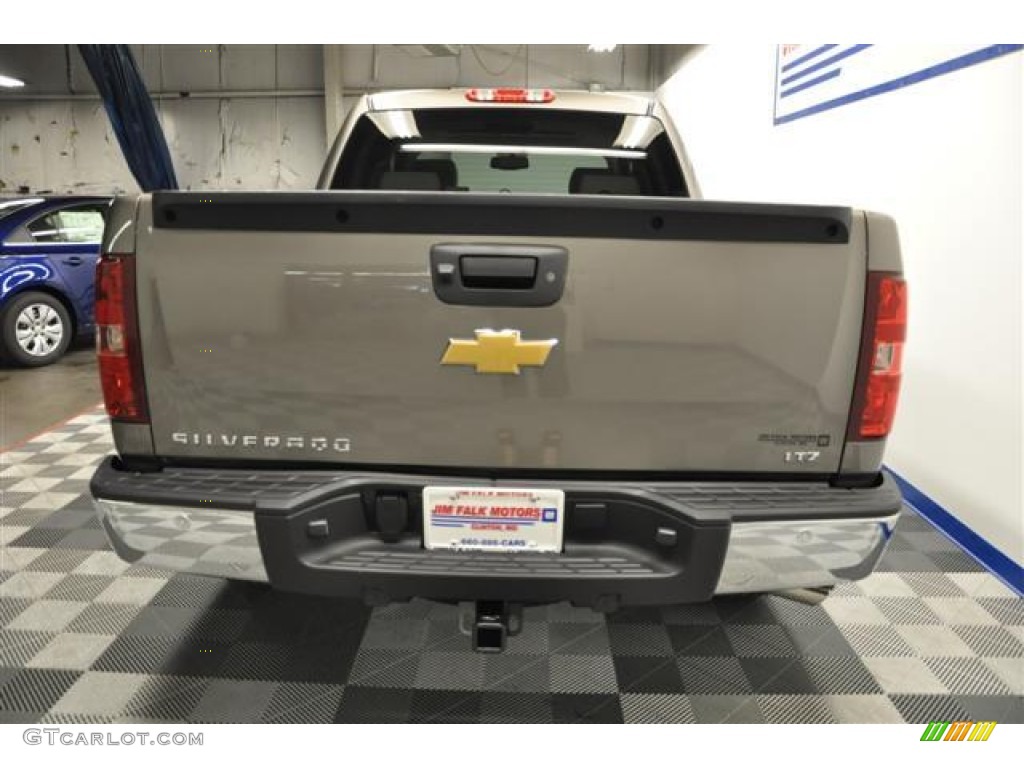 2012 Silverado 1500 LTZ Crew Cab 4x4 - Mocha Steel Metallic / Light Titanium/Dark Titanium photo #6