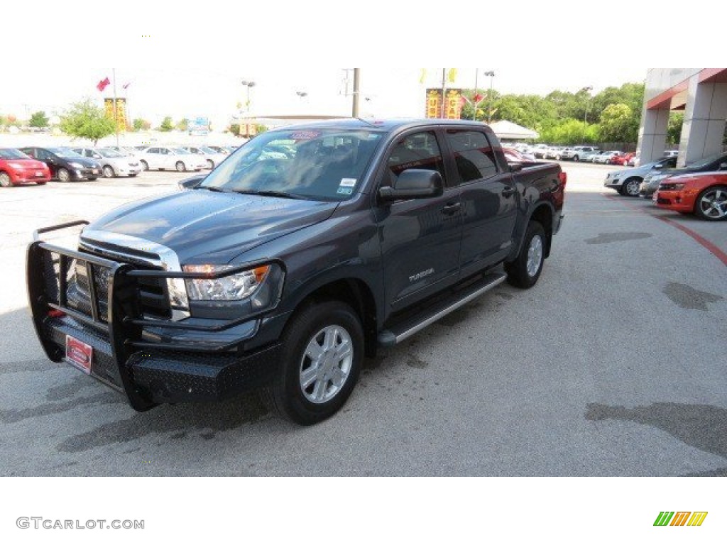 2010 Tundra CrewMax 4x4 - Slate Gray Metallic / Graphite Gray photo #3