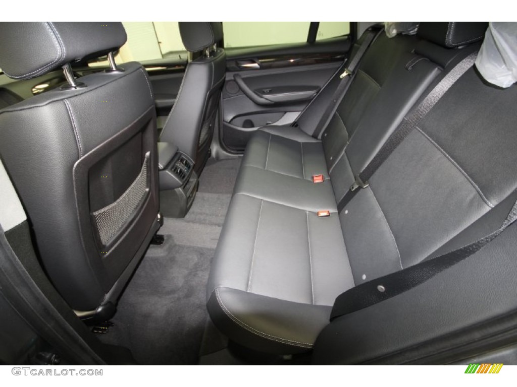 Black Interior 2013 BMW X3 xDrive 28i Photo #65196342