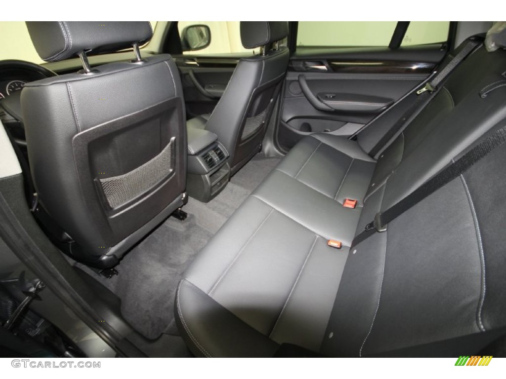 Black Interior 2013 BMW X3 xDrive 28i Photo #65196414