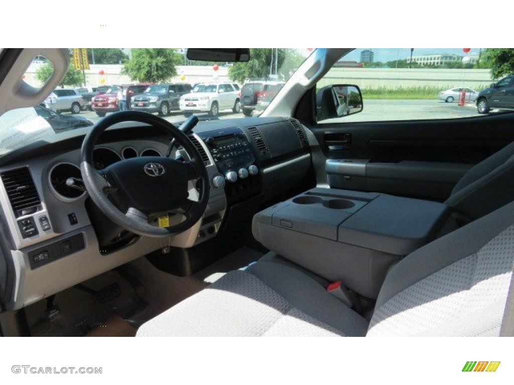 2009 Tundra SR5 Regular Cab - Super White / Graphite Gray photo #11