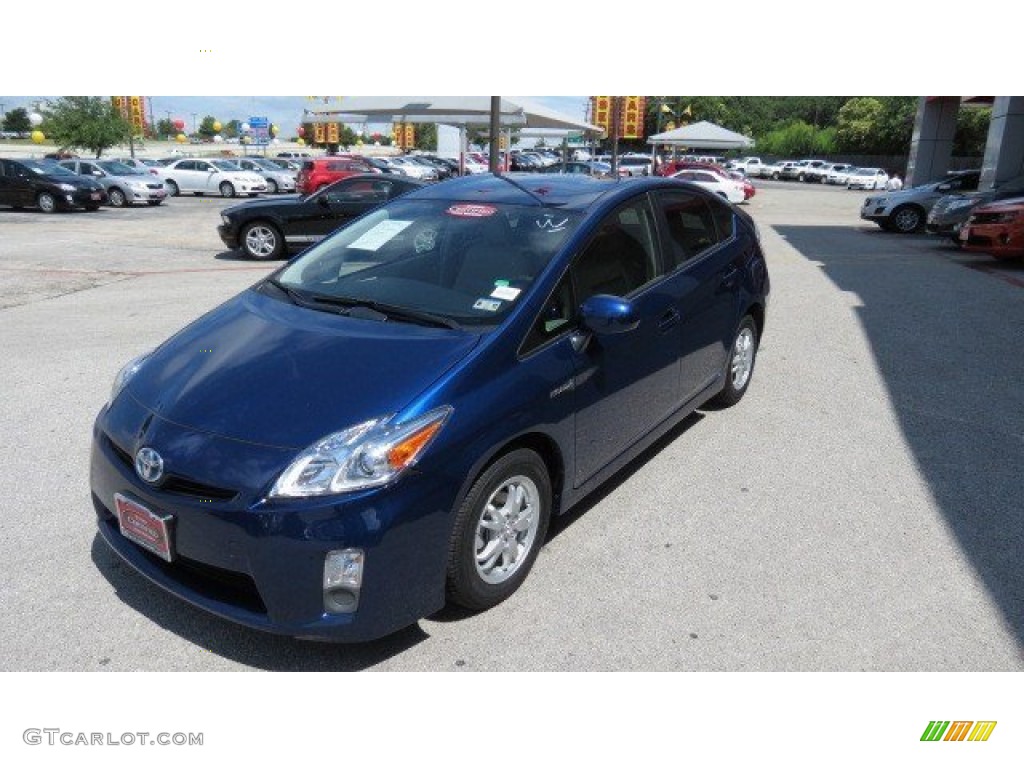 2010 Prius Hybrid II - Blue Ribbon Metallic / Dark Gray photo #3