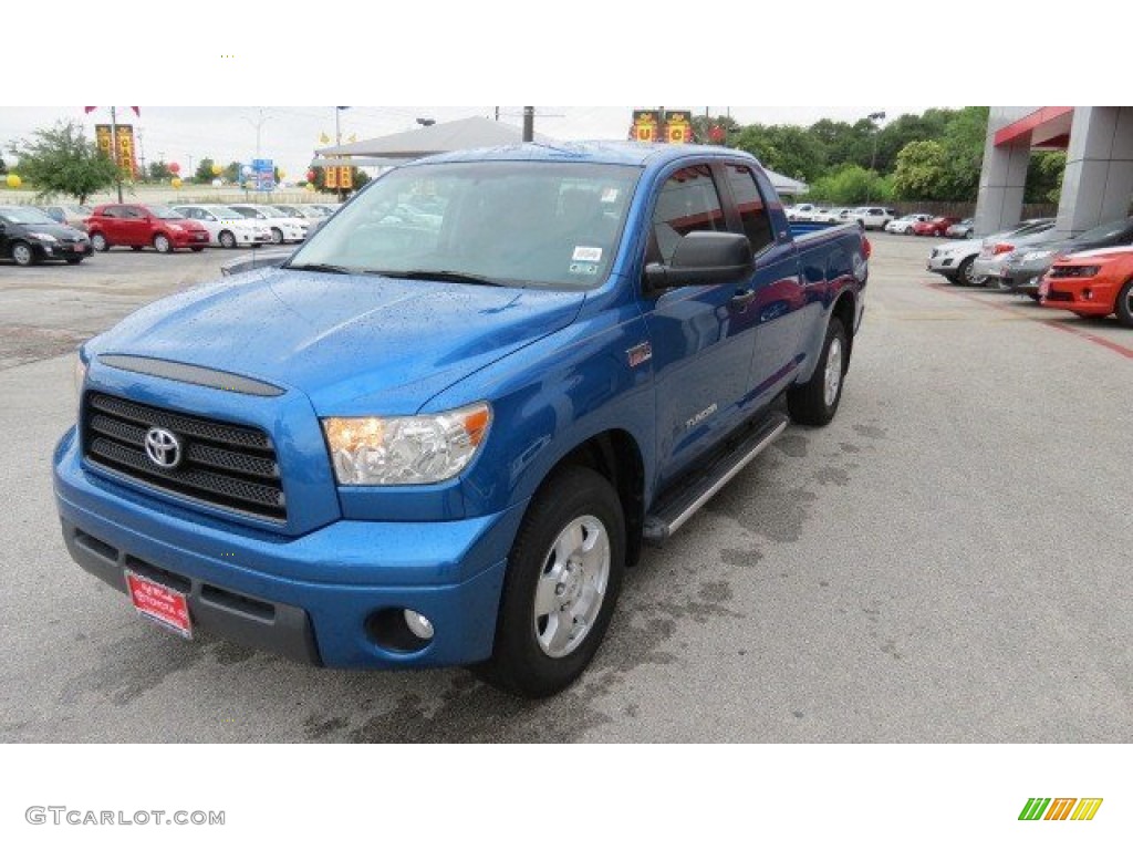 2008 Tundra SR5 Double Cab - Blue Streak Metallic / Graphite Gray photo #3