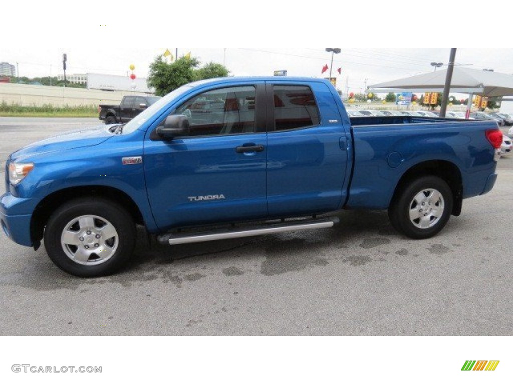 2008 Tundra SR5 Double Cab - Blue Streak Metallic / Graphite Gray photo #4