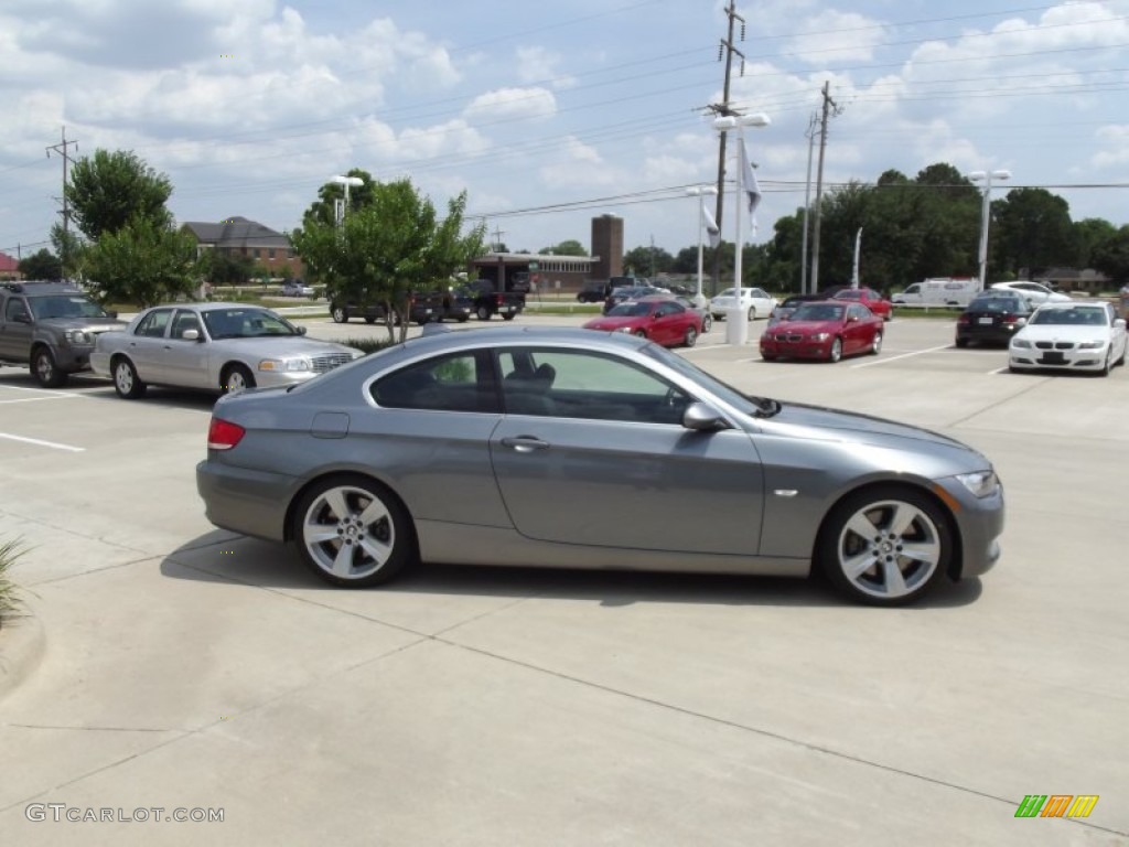 2008 3 Series 335i Coupe - Space Grey Metallic / Black photo #6