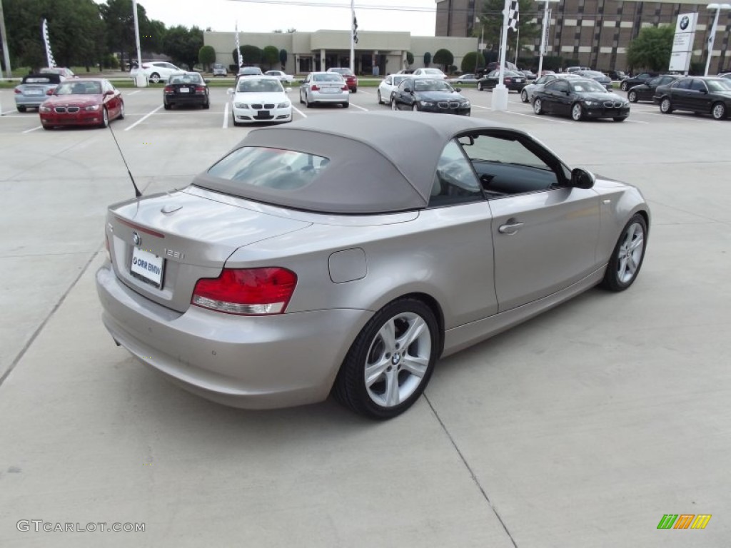 2009 1 Series 128i Convertible - Cashmere Silver Metallic / Taupe photo #3