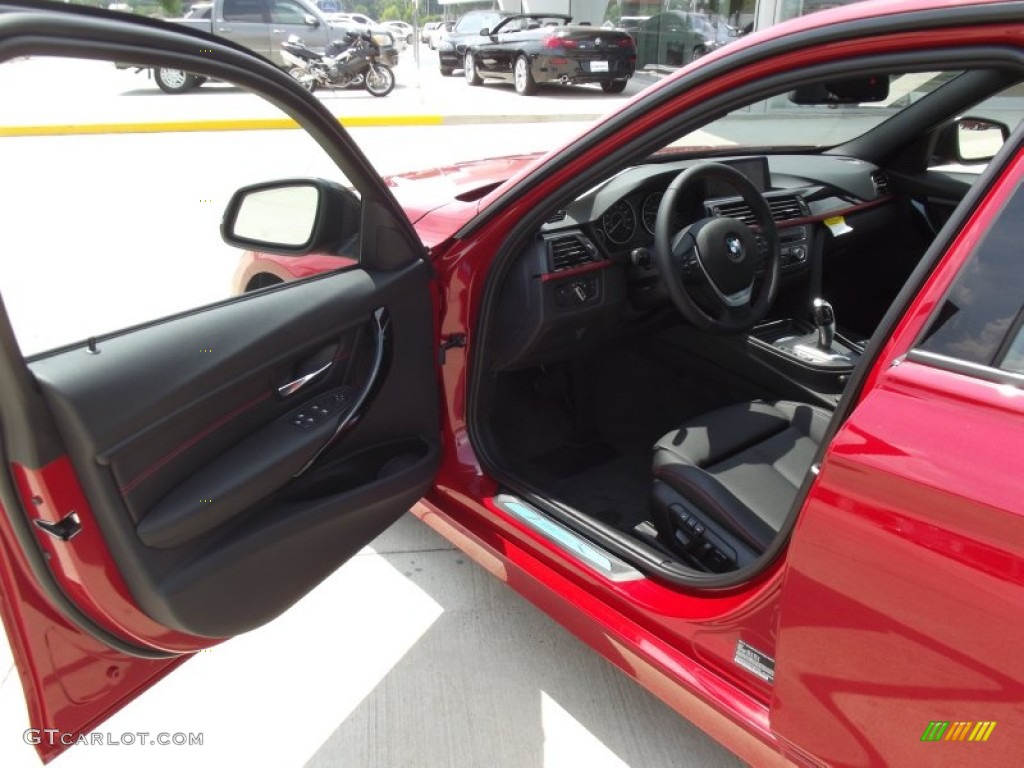 2012 3 Series 328i Sedan - Melbourne Red Metallic / Black/Red Highlight photo #12