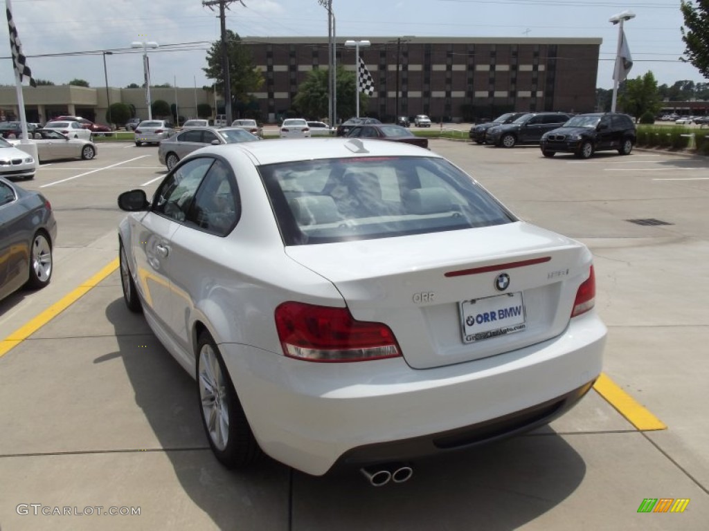 2012 1 Series 128i Coupe - Alpine White / Black photo #4