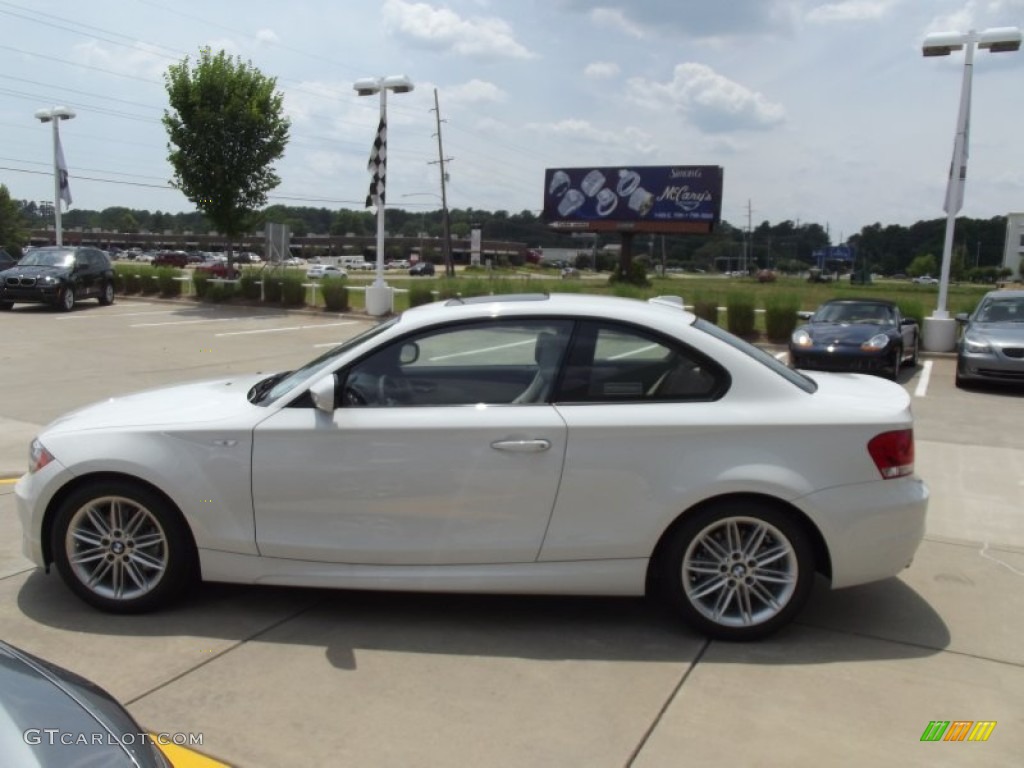 2012 1 Series 128i Coupe - Alpine White / Black photo #5