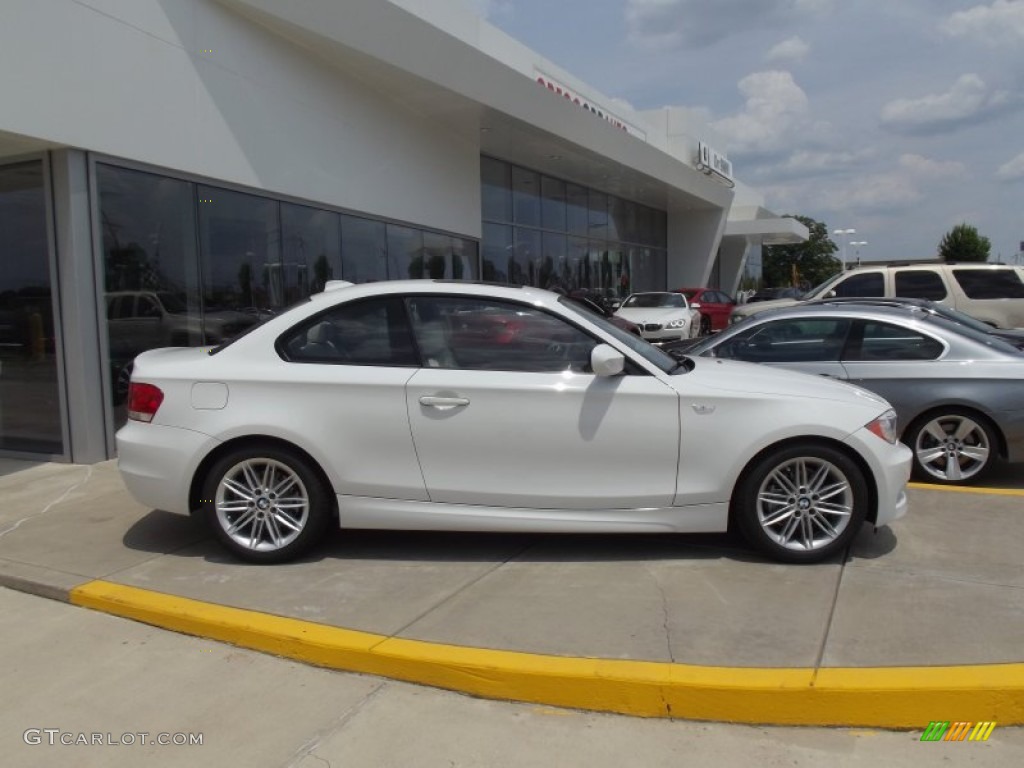 2012 1 Series 128i Coupe - Alpine White / Black photo #6