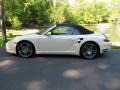 Cream White 2009 Porsche 911 Turbo Cabriolet Exterior