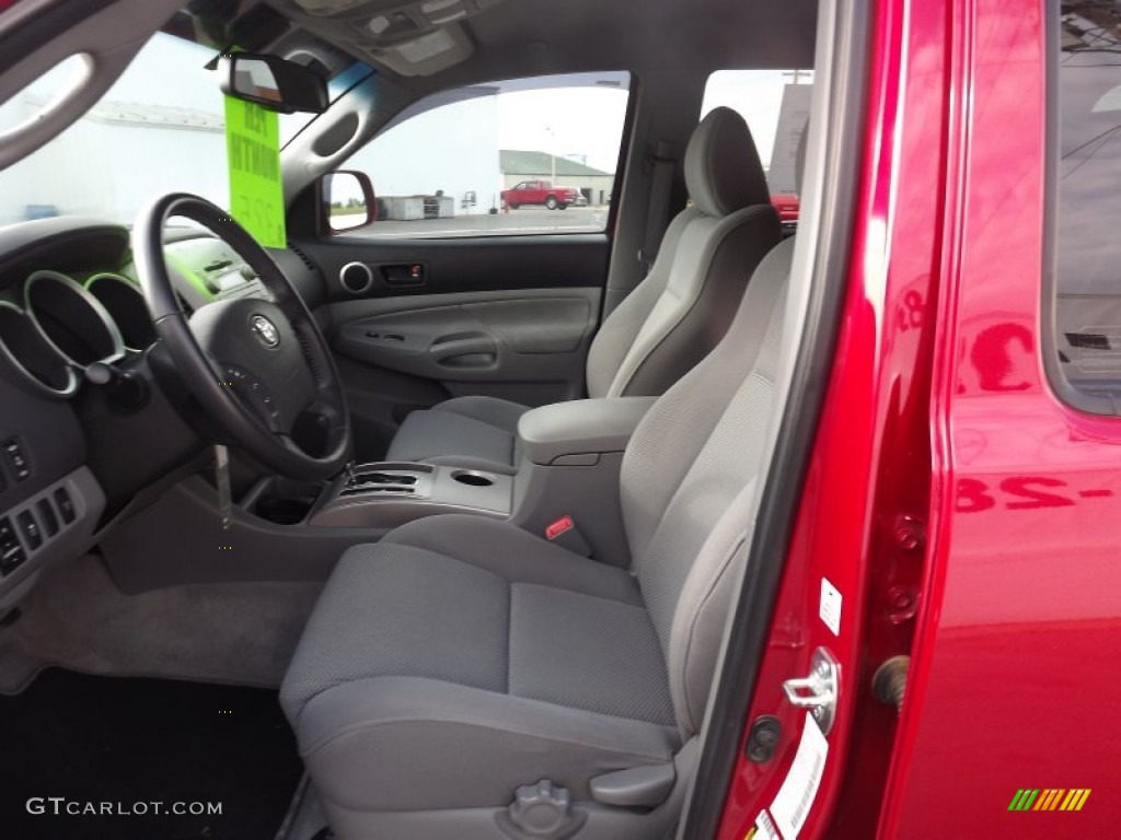 2009 Tacoma V6 TRD Sport Double Cab 4x4 - Barcelona Red Metallic / Graphite Gray photo #11