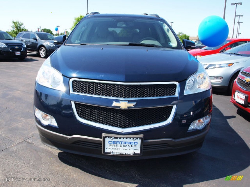 2009 Traverse LT - Dark Blue Metallic / Dark Gray/Light Gray photo #7