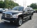 2007 Brilliant Black Crystal Pearl Dodge Ram 1500 Laramie Quad Cab 4x4  photo #4