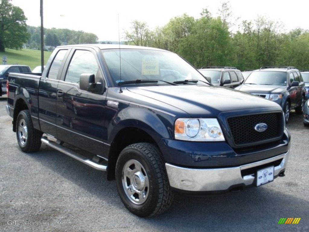 2006 F150 XL SuperCab 4x4 - True Blue Metallic / Medium/Dark Flint photo #2