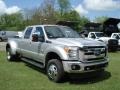 Front 3/4 View of 2012 F450 Super Duty Lariat Crew Cab 4x4 Dually
