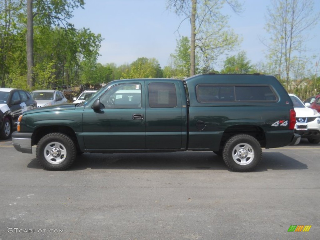 2003 Silverado 1500 LS Extended Cab 4x4 - Dark Gray Metallic / Dark Charcoal photo #11