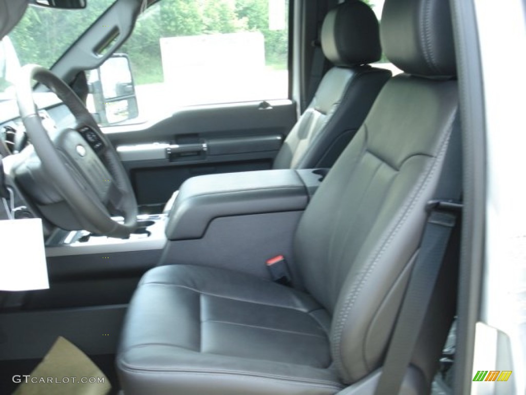 2012 Ford F450 Super Duty Lariat Crew Cab 4x4 Dually Front Seat Photo #65204679