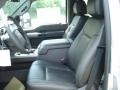 2012 Ford F450 Super Duty Black Interior Front Seat Photo