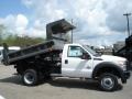 2012 Oxford White Ford F450 Super Duty XL Regular Cab 4x4 Dump Truck  photo #1