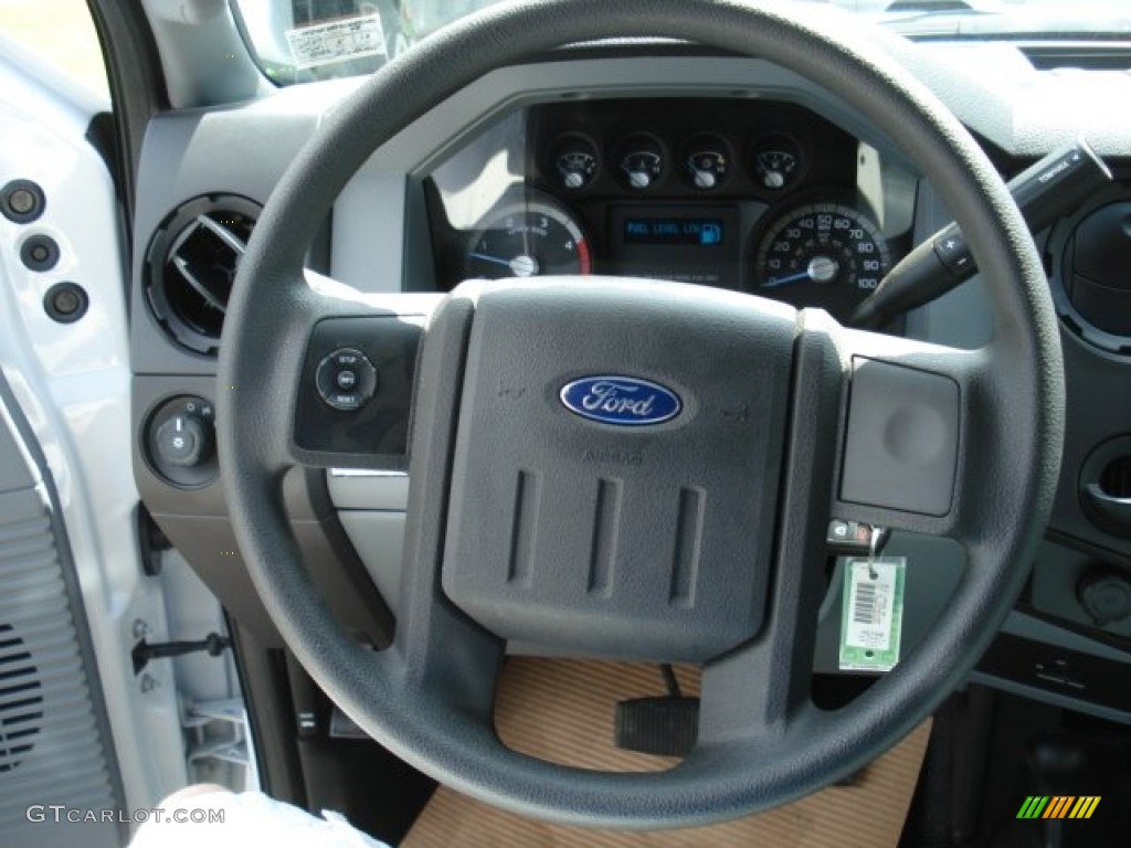 2012 Ford F450 Super Duty XL Regular Cab 4x4 Dump Truck Steel Steering Wheel Photo #65205231