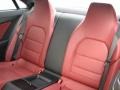 2012 Mercedes-Benz E Red/Black Interior Rear Seat Photo