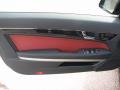 2012 Mercedes-Benz E Red/Black Interior Door Panel Photo