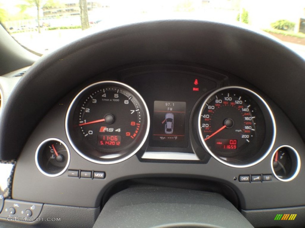 2008 Audi RS4 4.2 quattro Convertible Gauges Photo #65205744