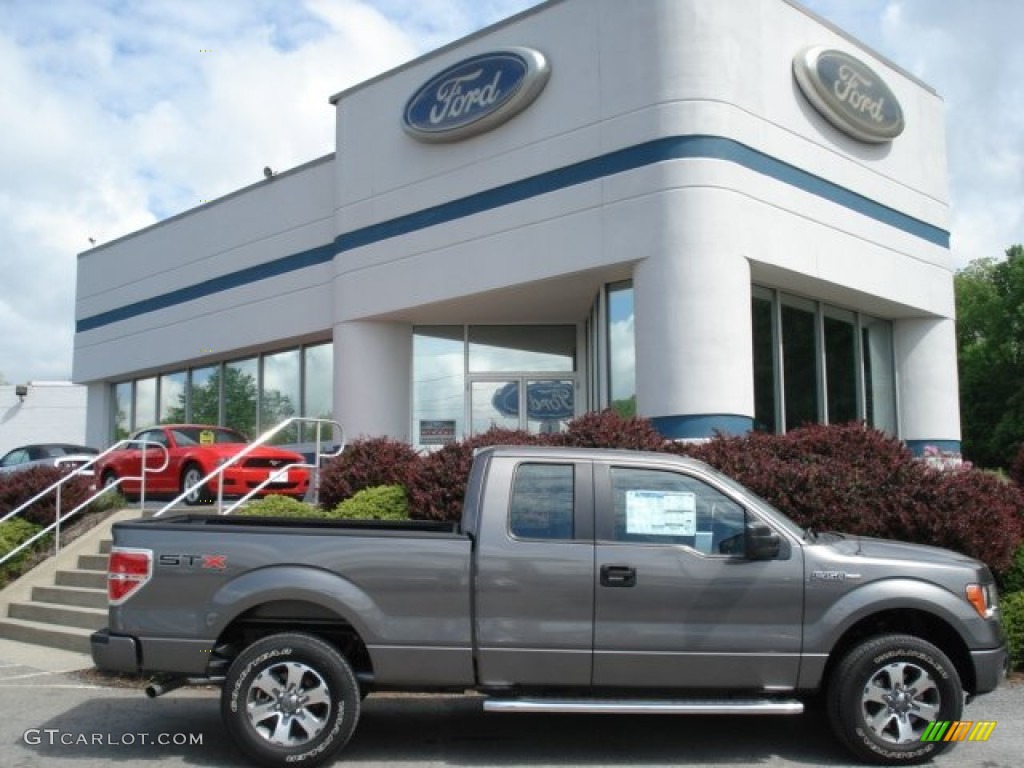 2012 F150 STX SuperCab 4x4 - Sterling Gray Metallic / Steel Gray photo #1