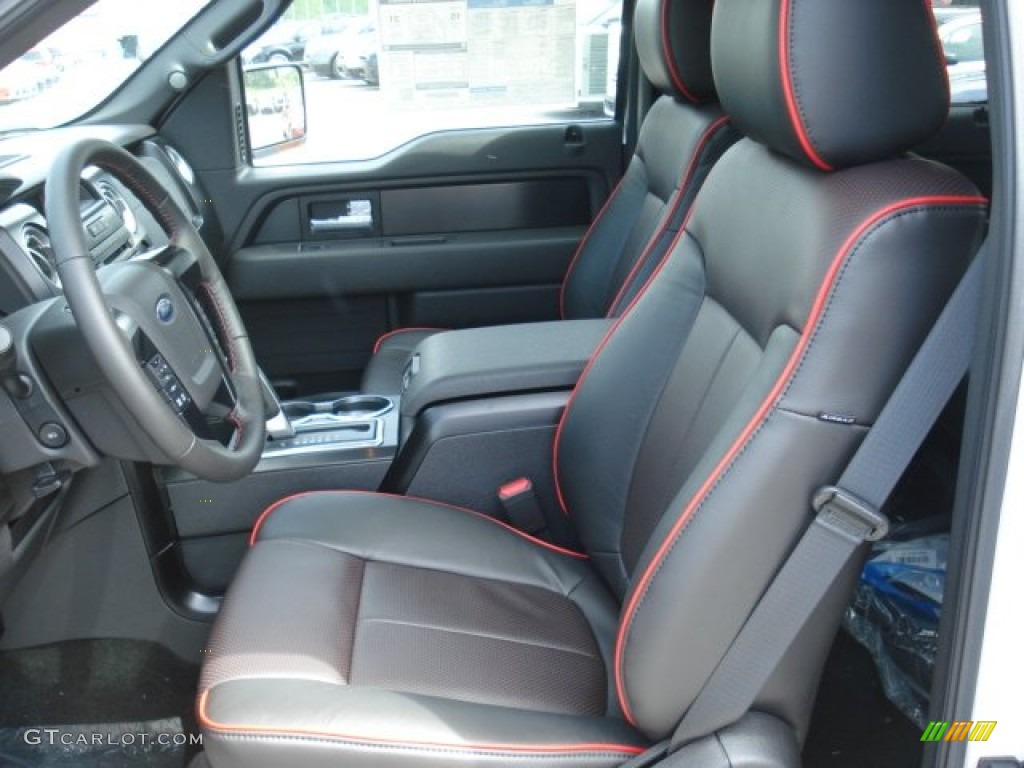 FX Sport Appearance Black/Red Interior 2012 Ford F150 FX4 SuperCrew 4x4 Photo #65206255