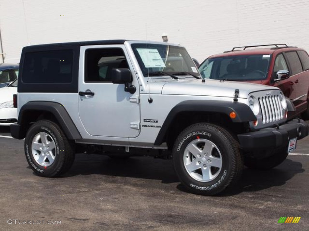 2012 Wrangler Sport 4x4 - Bright Silver Metallic / Black photo #2