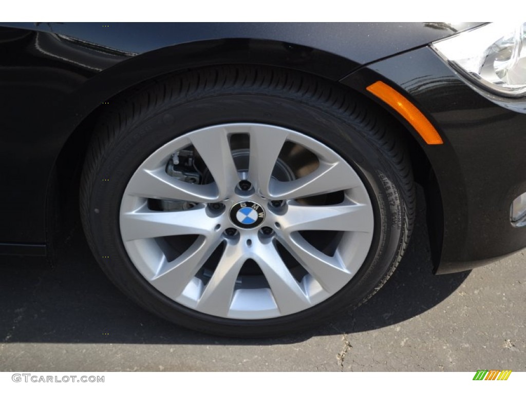 2012 3 Series 328i Coupe - Jet Black / Coral Red/Black photo #2