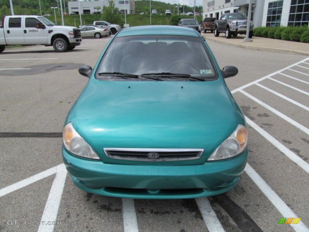 2001 Rio Sedan - Emerald Green / Gray photo #3