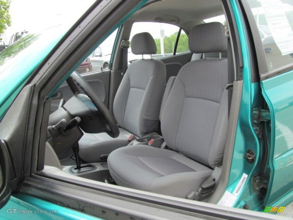 2001 Rio Sedan - Emerald Green / Gray photo #10