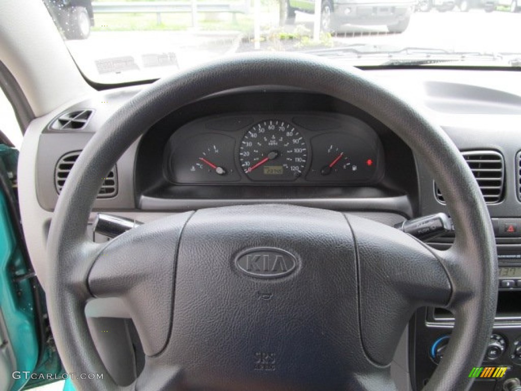 2001 Rio Sedan - Emerald Green / Gray photo #15